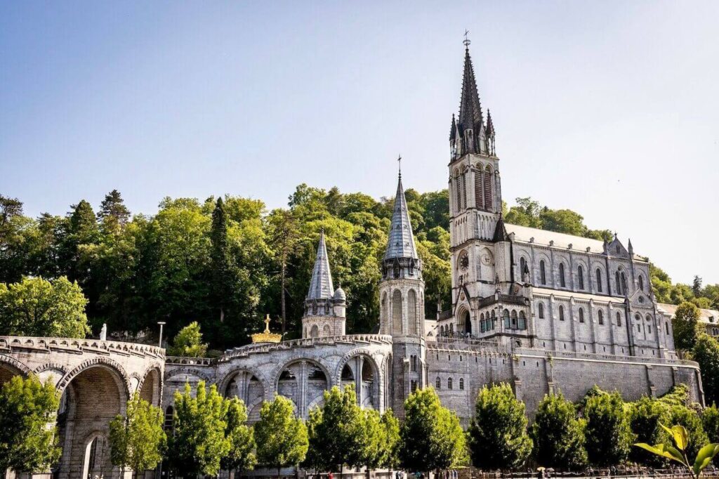 Basilica of the Immaculate Conception in Lourdes France