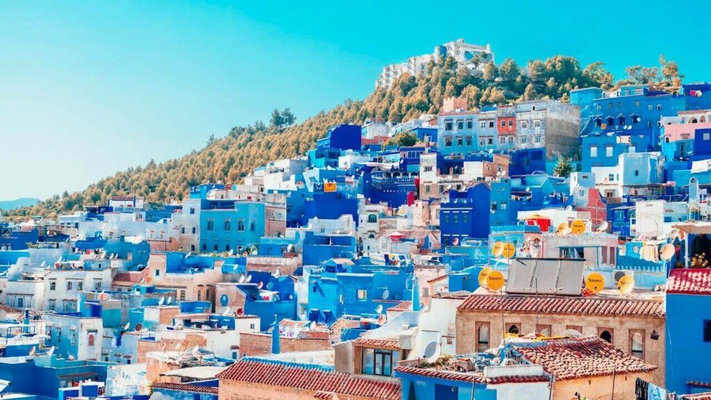 morocco blue city chefchaouen - one of the best travel destinations for Gemini zodiac sign