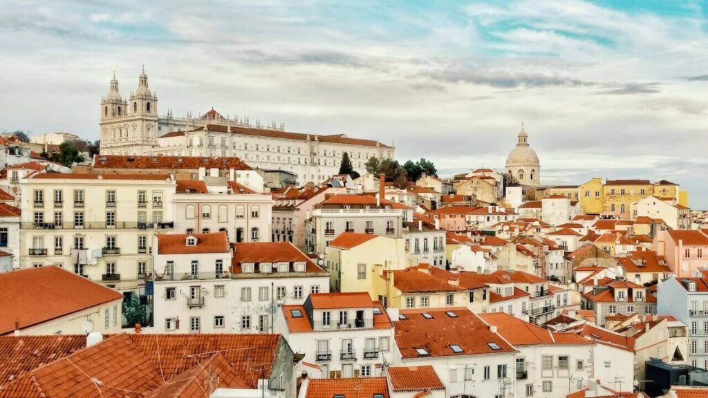 A view of the Alfama area of Lisbon
