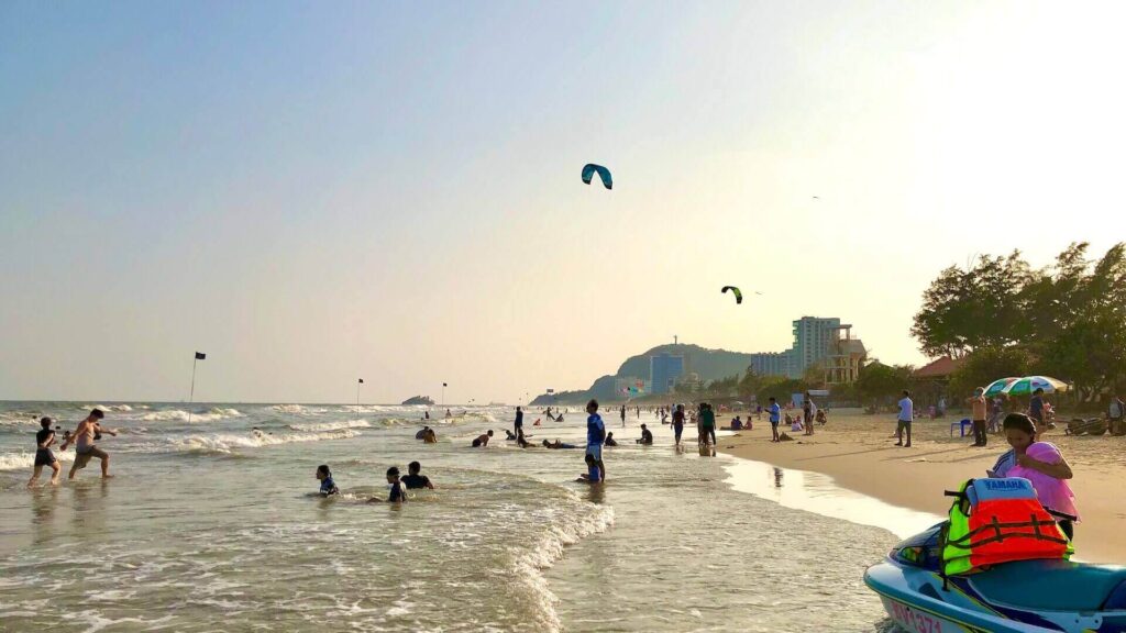 back beach vung tau vietnam in the afternoon