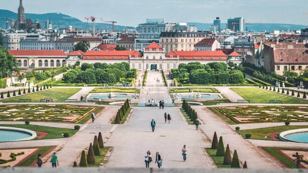 belvedere palace in vienna austria