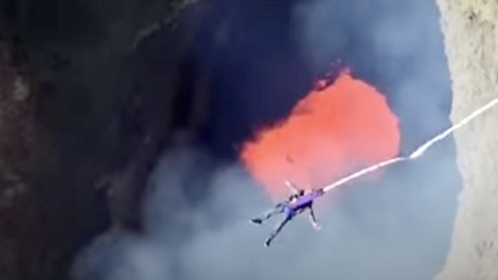 villarrica volcano bungee jumping