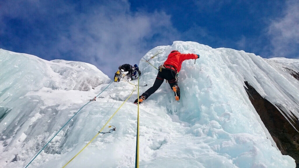 Ice climbing in the Canadian Rockies