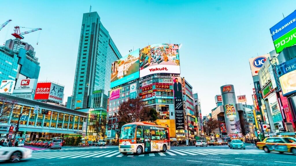 shibuya crossing busiest intersection in tokyo one of the beautiful capital cities in japan