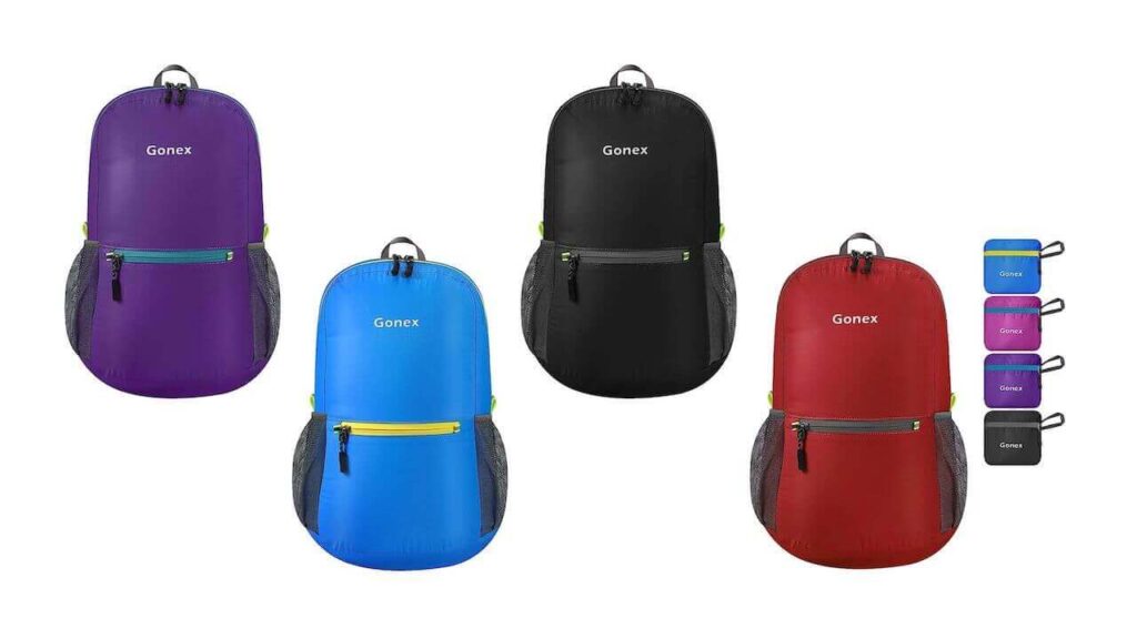 gonex ultralight handy travel backpack packable daypack 20l