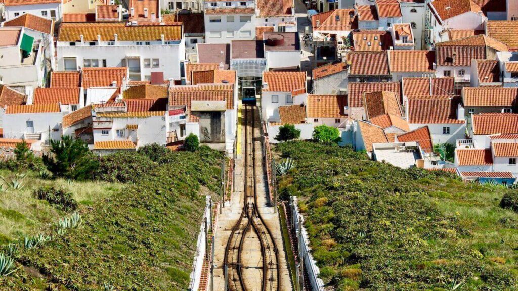 Nazaré Funicular is a convenient and fun way to travel the city's two parts