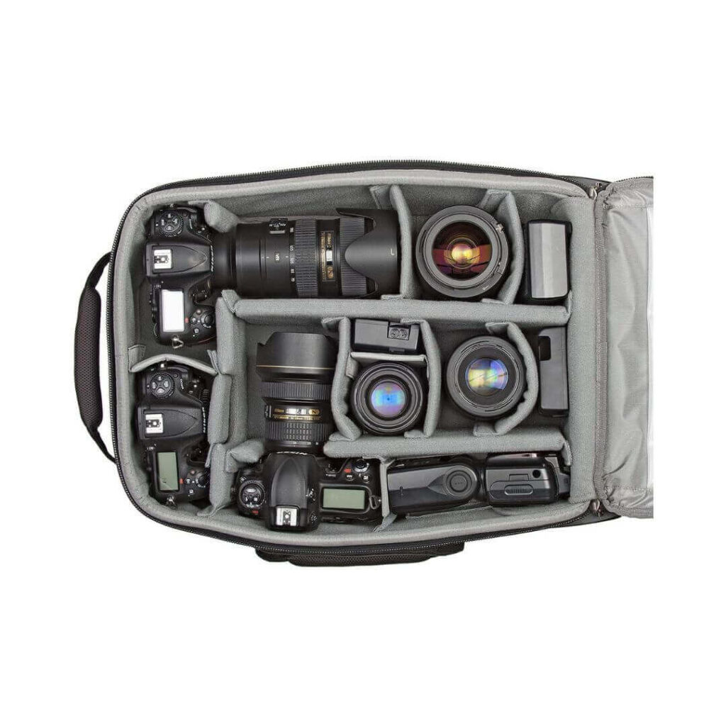 compartment think tank photo airport takeoff v2.0 rolling camera bag (black)