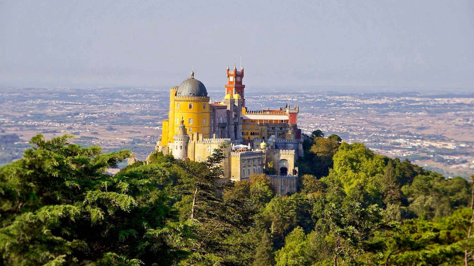 best view of pena palace sintra lisbon day trips