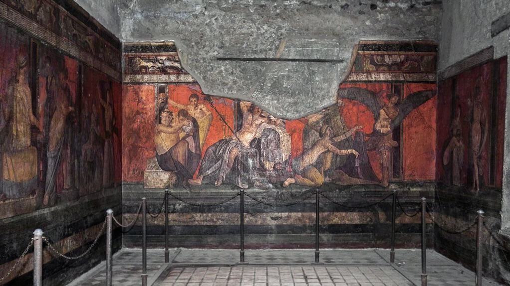 wall painting from villa of the mysteries pompeii travel guide