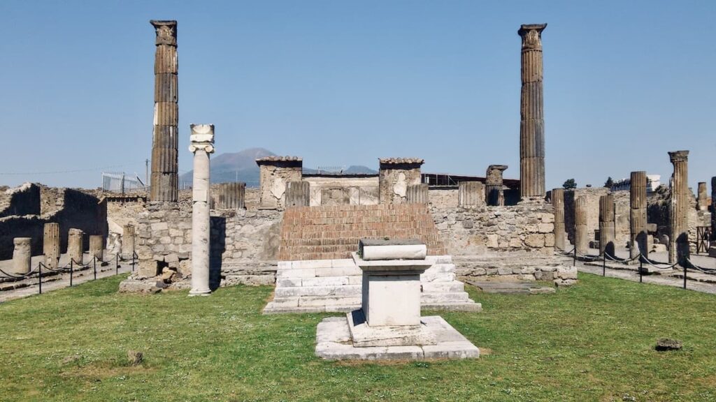 The Temple of Apollo in the area of Pompeii's The Civil Forum