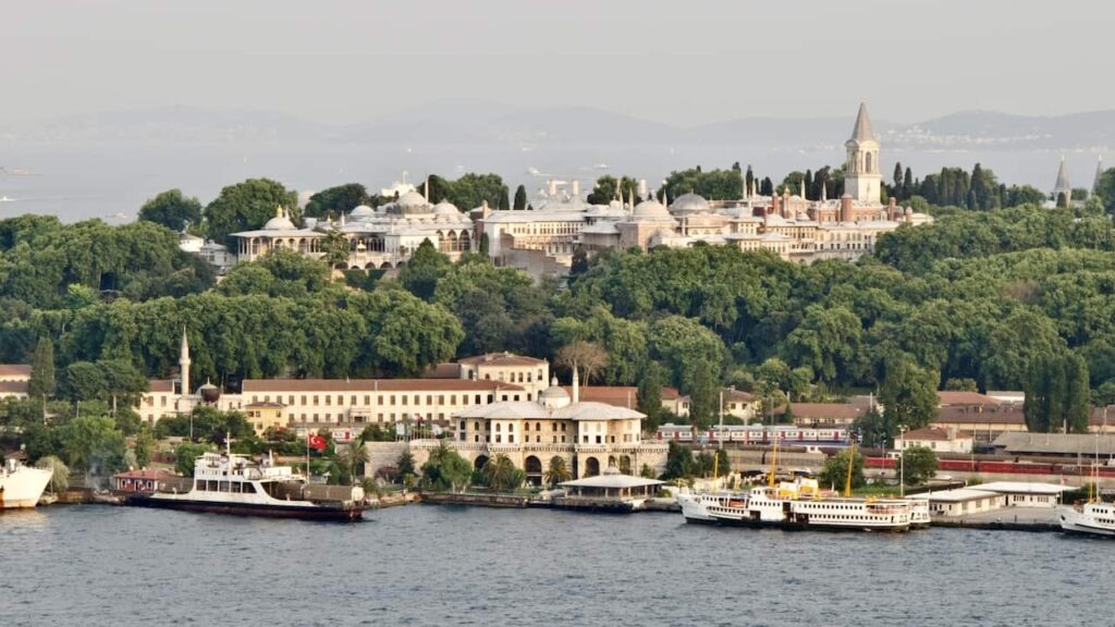 An aerial view of Topkapi Palace in Istanbul Turkey