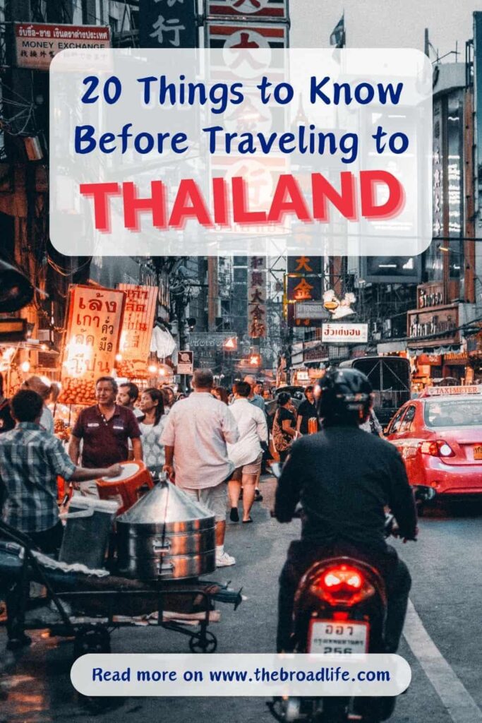 20 things to know before traveling to thailand - the broad life pinterest board