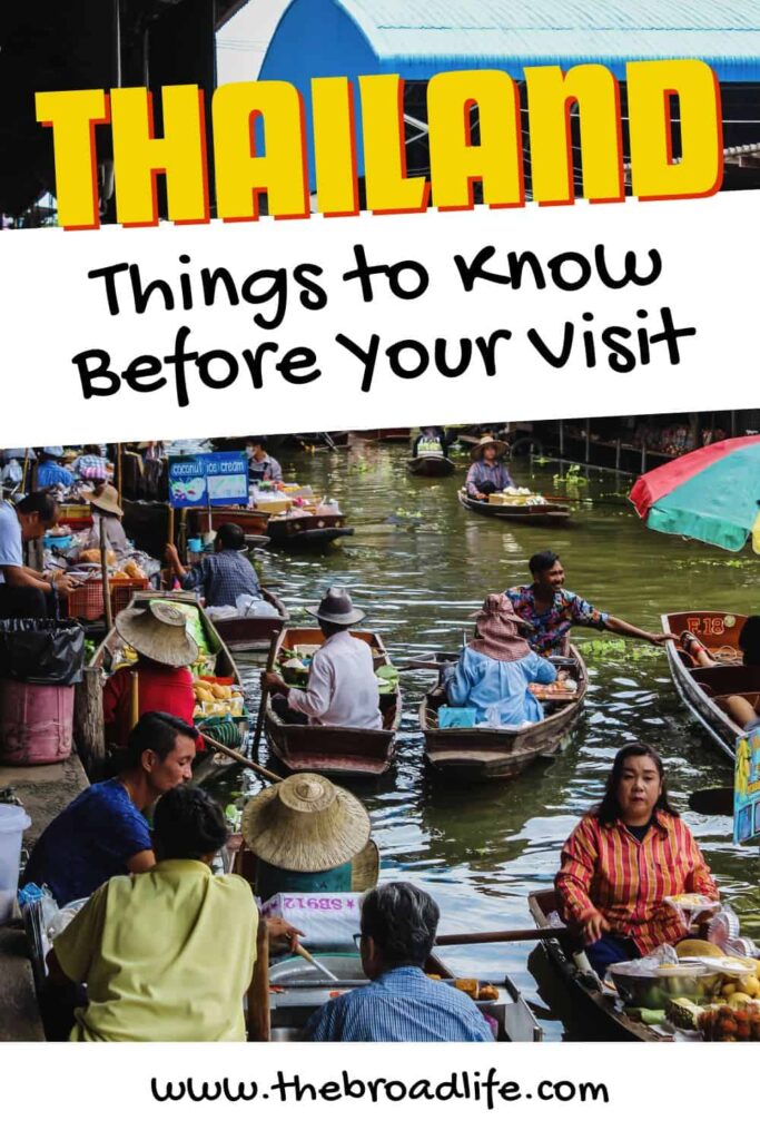 things to know before traveling to thailand - the broad life pinterest board