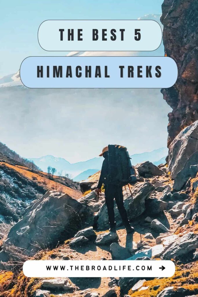 best 5 himachal treks - the broad life pinterest board