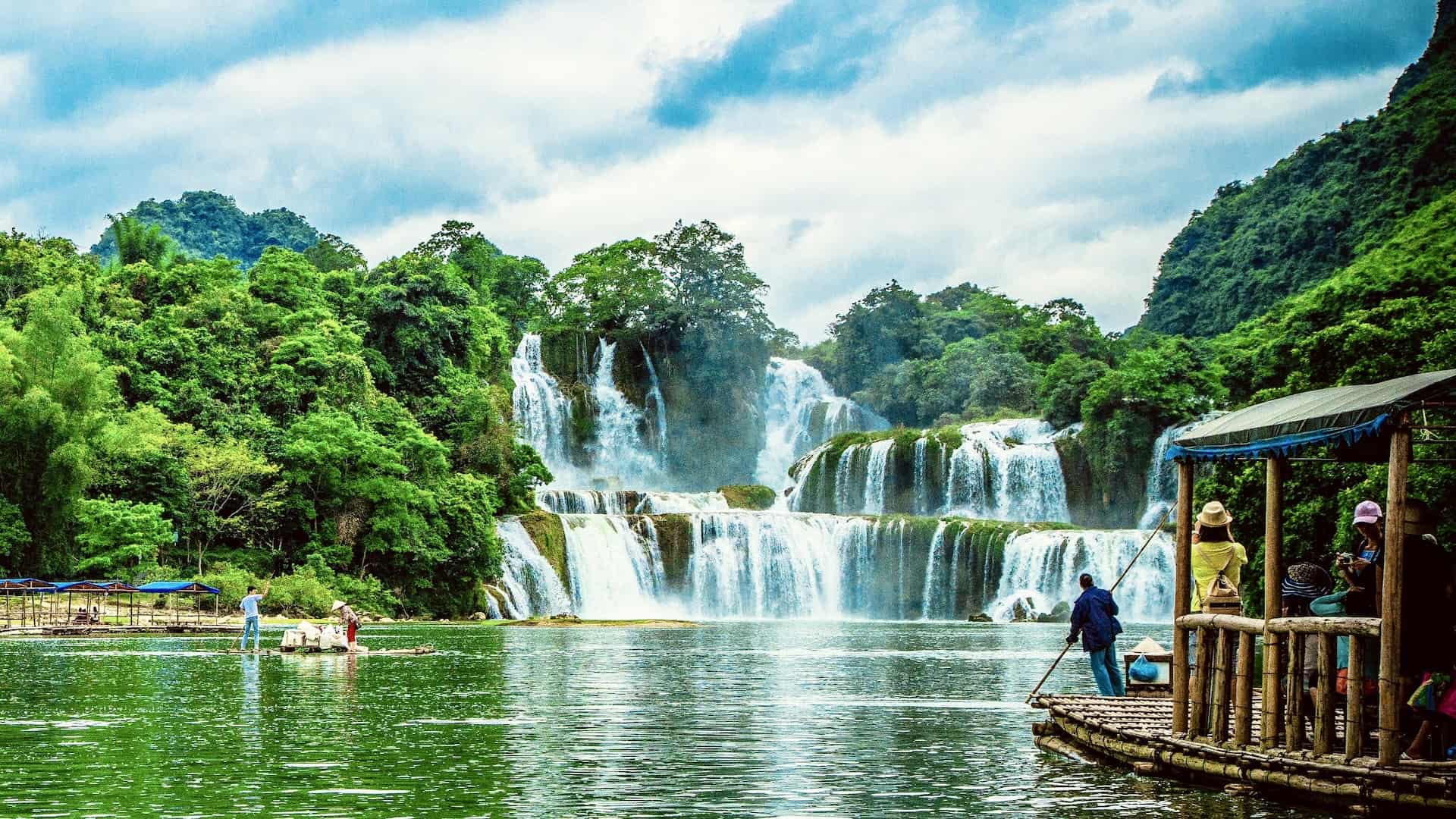hidden gem ban gioc waterfall is in cao bang province vietnam