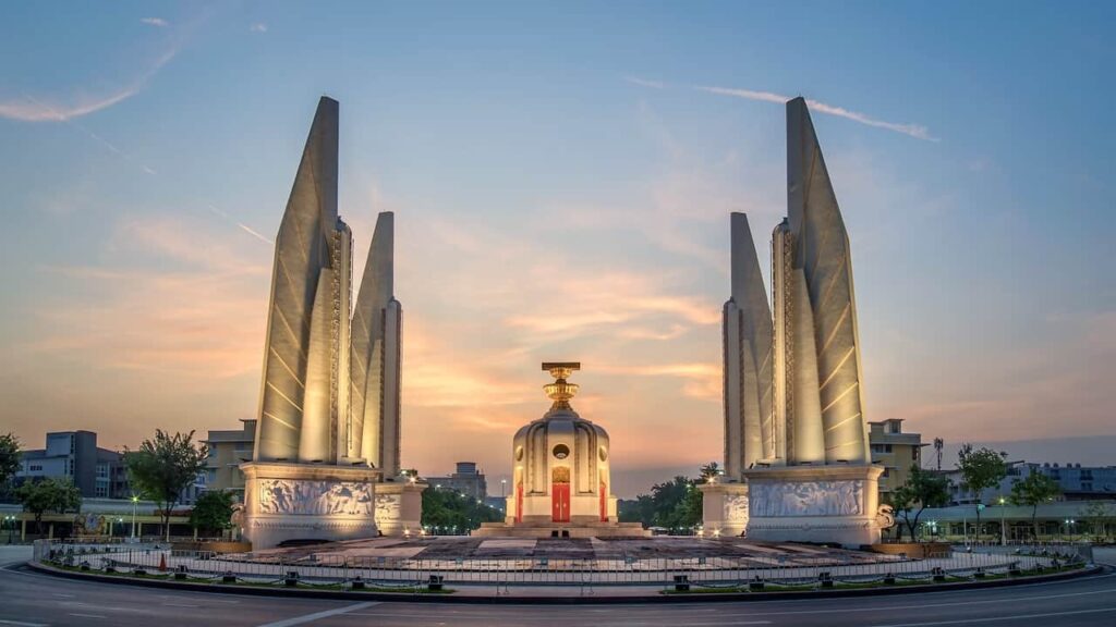 The Democracy Monument Bangkok Thailand