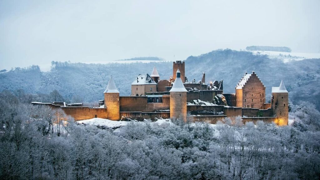 Bourscheid Castle in north-eastern Luxembourg