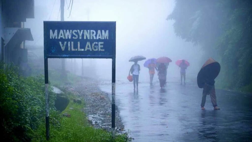 the village Mawsynram India is the wettest place on earth
