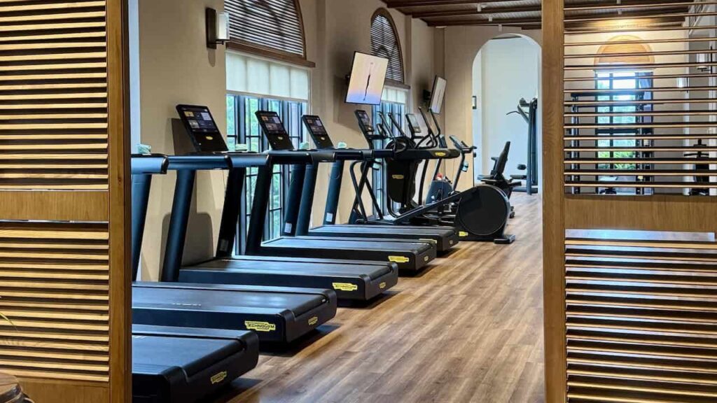 Modern fitness center